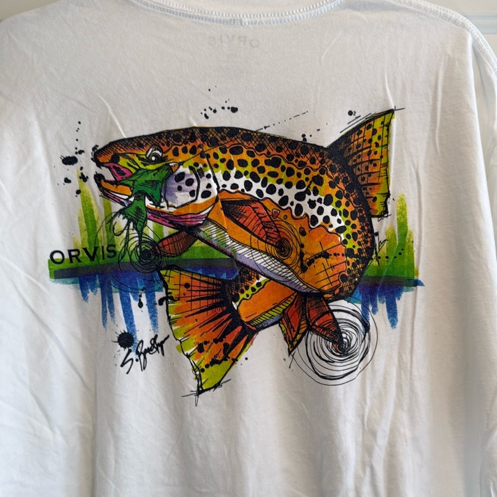 Orvis White Short Sleeve Tee